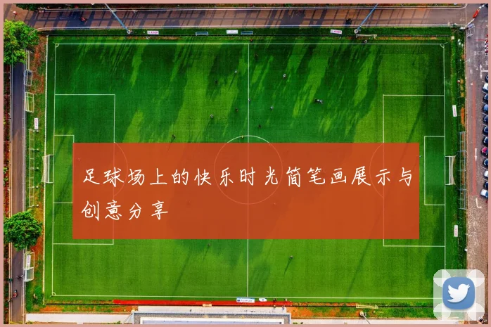 足球场上的快乐时光简笔画展示与创意分享